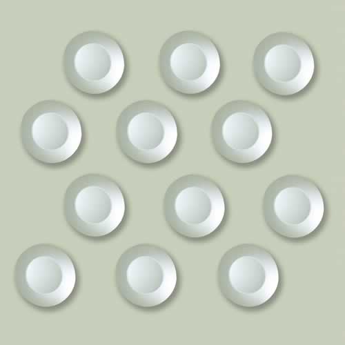 Jewel Designer Mirrors, Set of 12